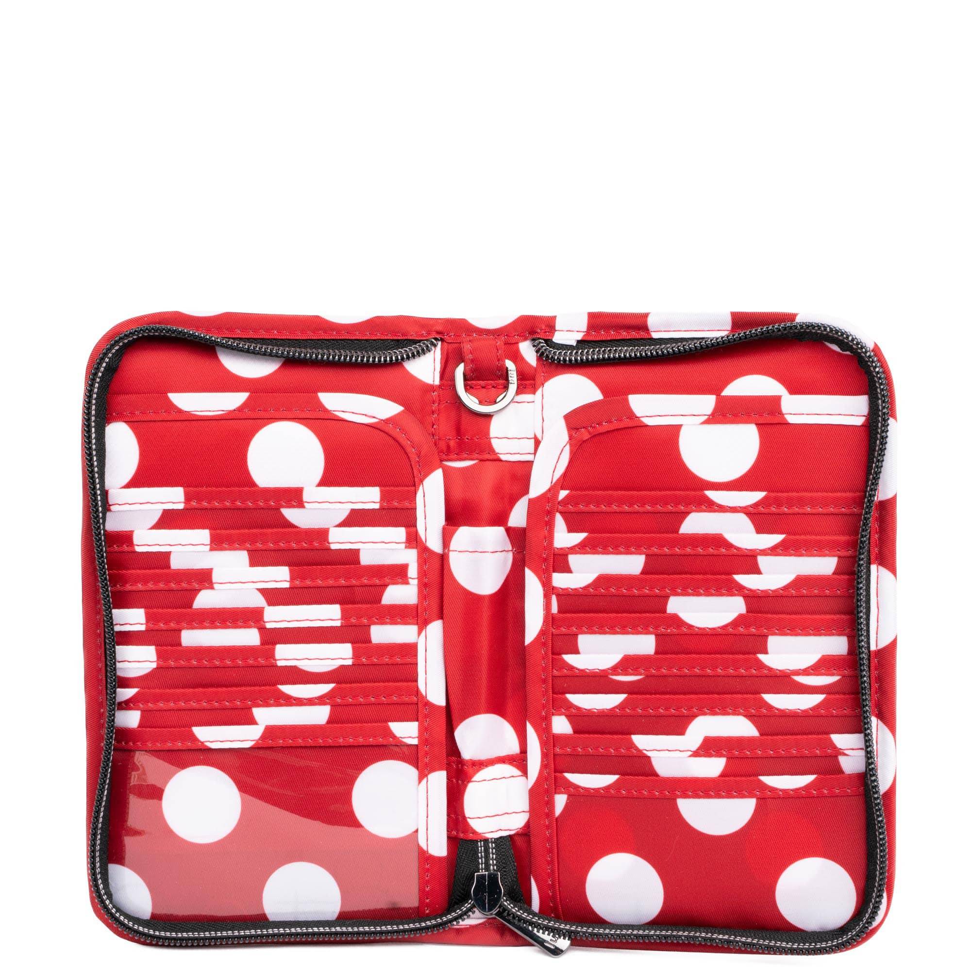 Legacy Collection Tandem SE RFID Wallet - CRIMSON LARGE DOT - 24246_LegacyTandemSE_CrimsonLGDot_Angle_05